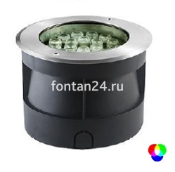 Встраиваемый LED-прожектор 18-диодный 12/24VDC IP67, Д=210 мм RGB Встраиваемый LED-прожектор 18-диодный 12/24VDC IP67, Д=210 мм RGB