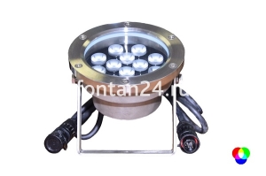 Подводный светодиодный (LED) прожектор 12 диодов, 45°, 12V.DC-RGB Подводный светодиодный (LED) прожектор 12 диодов, 45°, 12V.DC-RGB