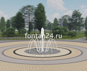 Фонтан для города "Дуэт малый" ø=2 м Фонтан для города "Дуэт малый" ø=2 м
