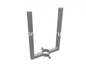 Кронштейн для 2 прожекторов, нерж. сталь (хомут 80)